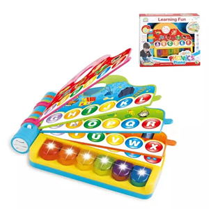 اسباب بازی ارگ موزیکال آموزش حروف الفبا انگلیسی طرح کتاب LEARNING FUN PHONICS PIANO_اسباب بازی